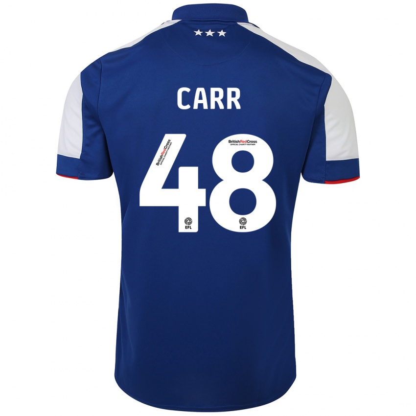 Kinder Ryan Carr #48 Blau Heimtrikot Trikot 2023/24 T-Shirt