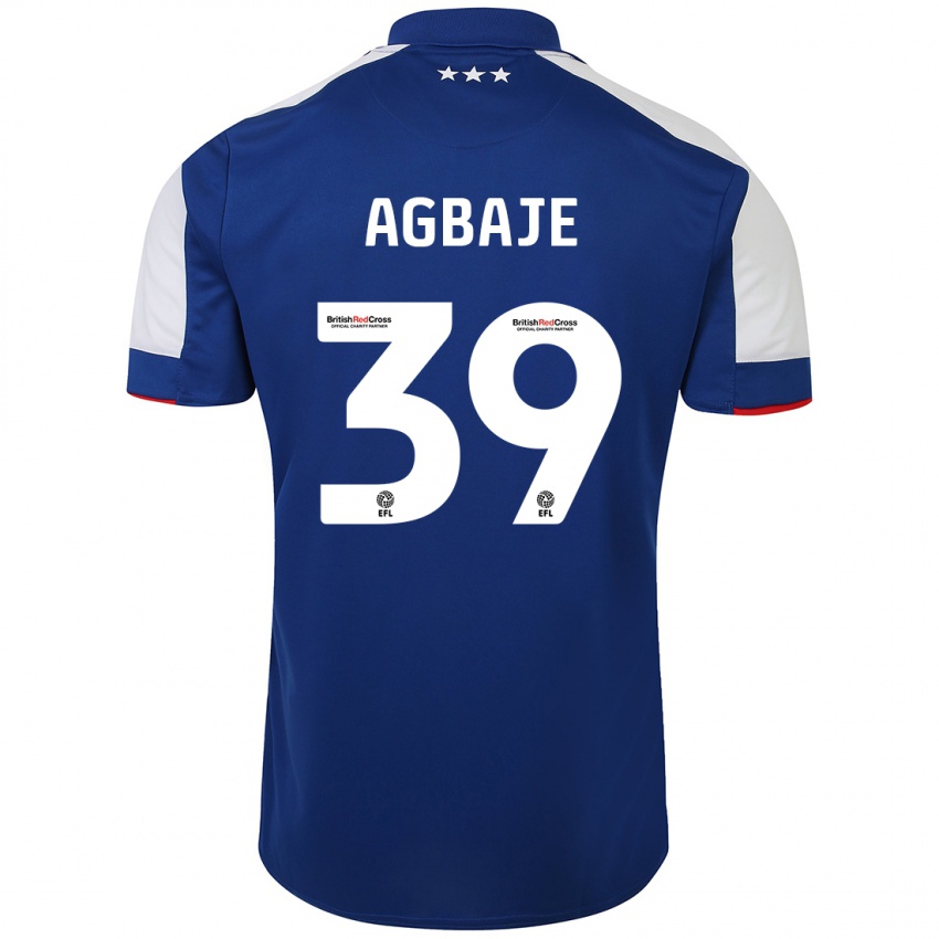 Kinder Edwin Agbaje #39 Blau Heimtrikot Trikot 2023/24 T-Shirt