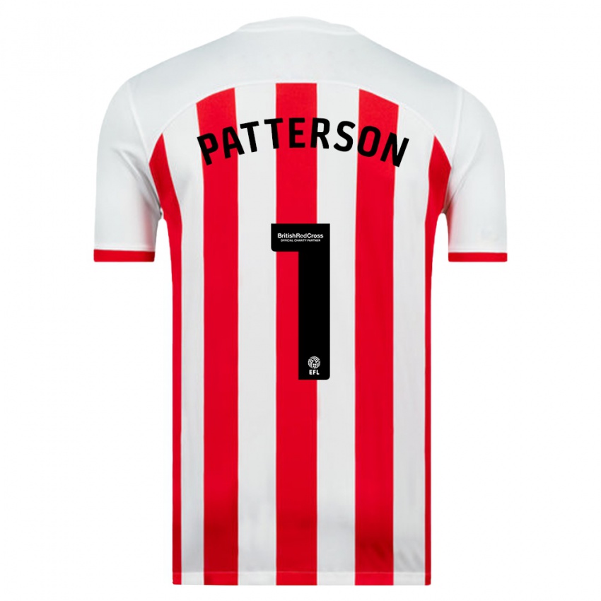 Kinder Anthony Patterson #1 Weiß Heimtrikot Trikot 2023/24 T-Shirt