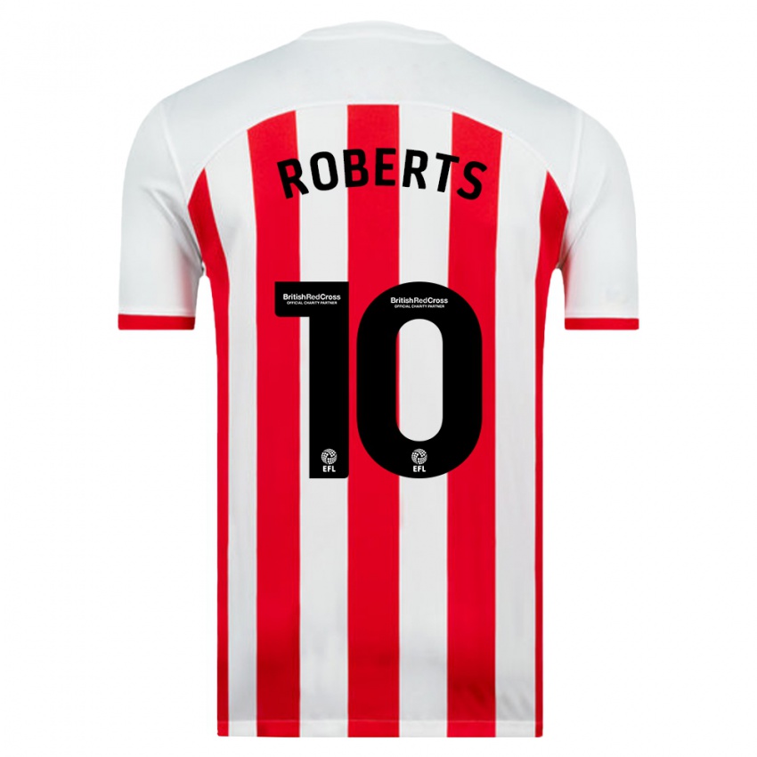 Kinder Patrick Roberts #10 Weiß Heimtrikot Trikot 2023/24 T-Shirt