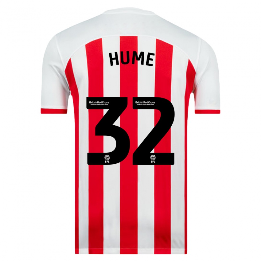 Kinder Trai Hume #32 Weiß Heimtrikot Trikot 2023/24 T-Shirt