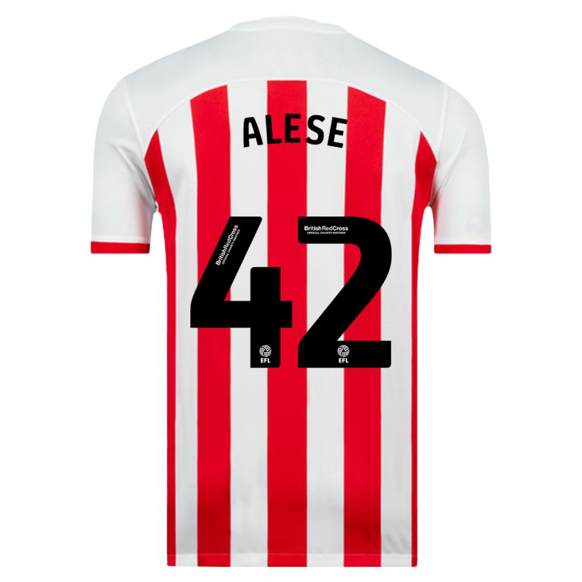 Kinder Aji Alese #42 Weiß Heimtrikot Trikot 2023/24 T-Shirt