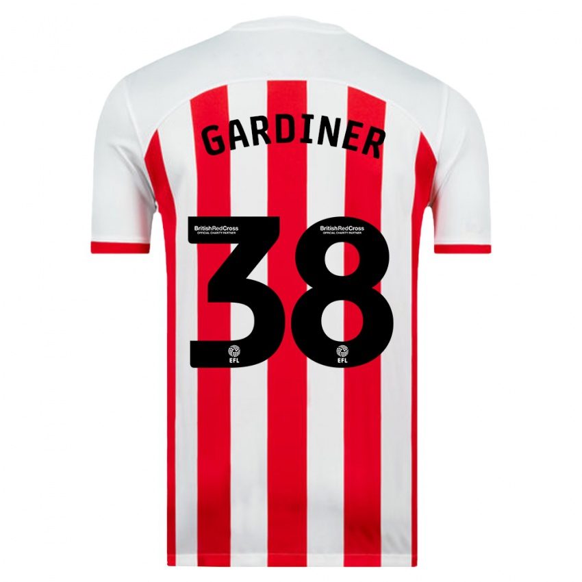 Kinder Harry Gardiner #38 Weiß Heimtrikot Trikot 2023/24 T-Shirt