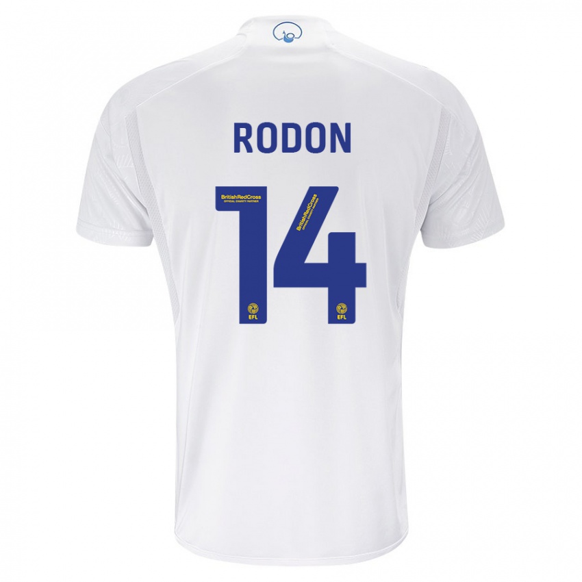 Kinder Joe Rodon #14 Weiß Heimtrikot Trikot 2023/24 T-Shirt