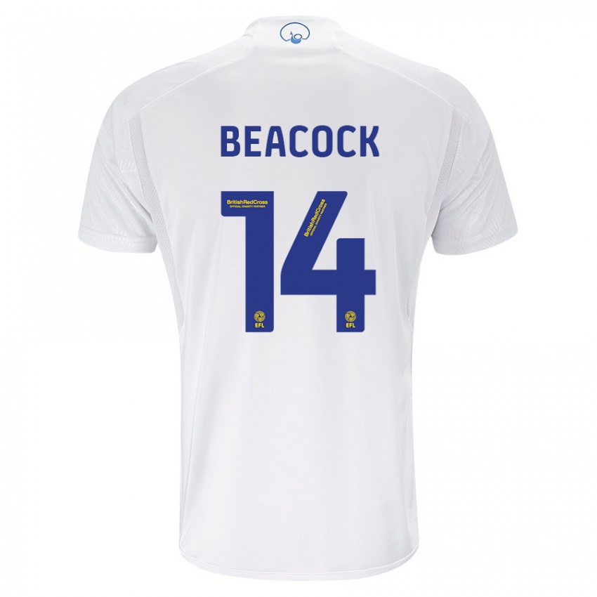 Kinder Molly Beacock #14 Weiß Heimtrikot Trikot 2023/24 T-Shirt