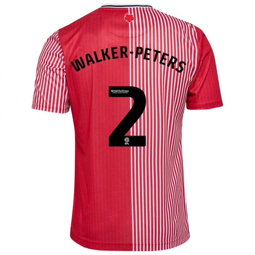 Kinder Kyle Walker-Peters #2 Rot Heimtrikot Trikot 2023/24 T-Shirt