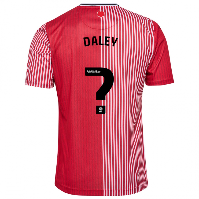 Kinder Aston Daley #0 Rot Heimtrikot Trikot 2023/24 T-Shirt