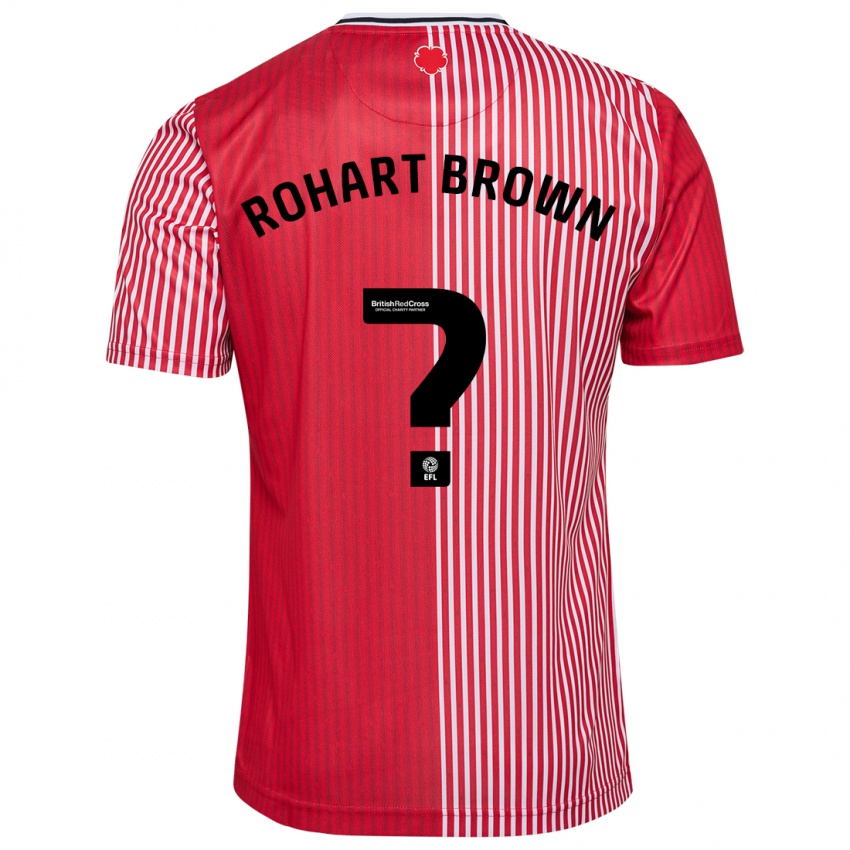 Kinder Thierry Rohart-Brown #0 Rot Heimtrikot Trikot 2023/24 T-Shirt