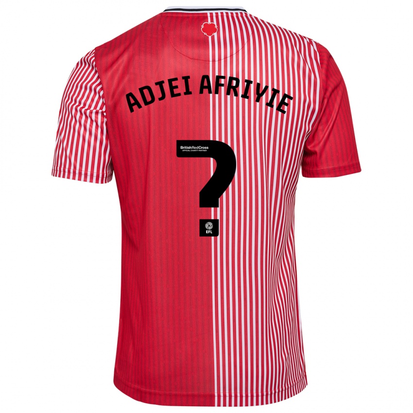 Kinder Hansel Adjei-Afriyie #0 Rot Heimtrikot Trikot 2023/24 T-Shirt