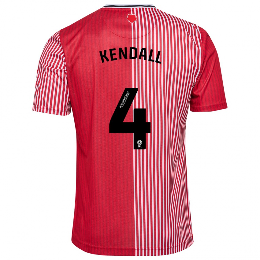 Kinder Lucia Kendall #4 Rot Heimtrikot Trikot 2023/24 T-Shirt