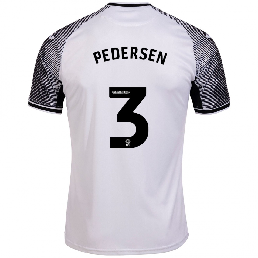 Kinder Kristian Pedersen #3 Weiß Heimtrikot Trikot 2023/24 T-Shirt