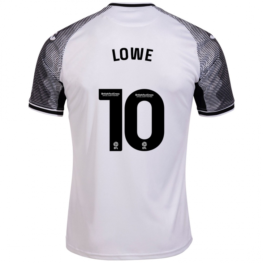 Kinder Jamal Lowe #10 Weiß Heimtrikot Trikot 2023/24 T-Shirt