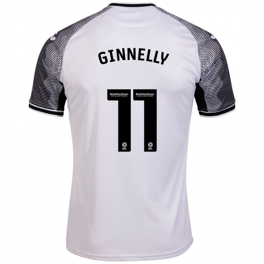 Kinder Josh Ginnelly #11 Weiß Heimtrikot Trikot 2023/24 T-Shirt