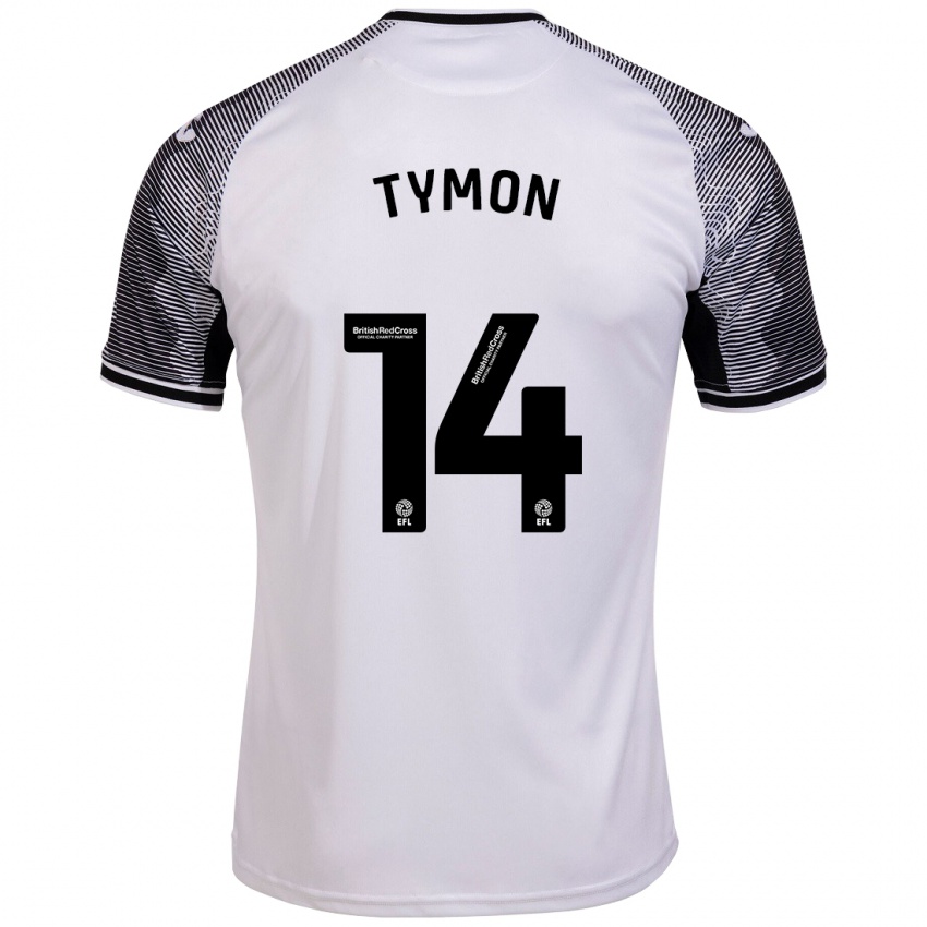 Kinder Josh Tymon #14 Weiß Heimtrikot Trikot 2023/24 T-Shirt