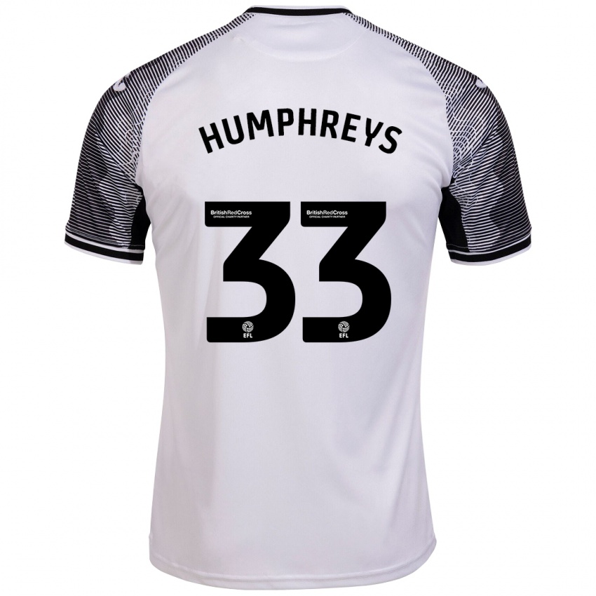 Kinder Bashir Humphreys #33 Weiß Heimtrikot Trikot 2023/24 T-Shirt