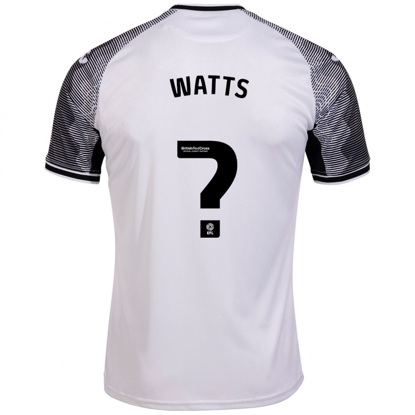 Kinder Evan Watts #0 Weiß Heimtrikot Trikot 2023/24 T-Shirt