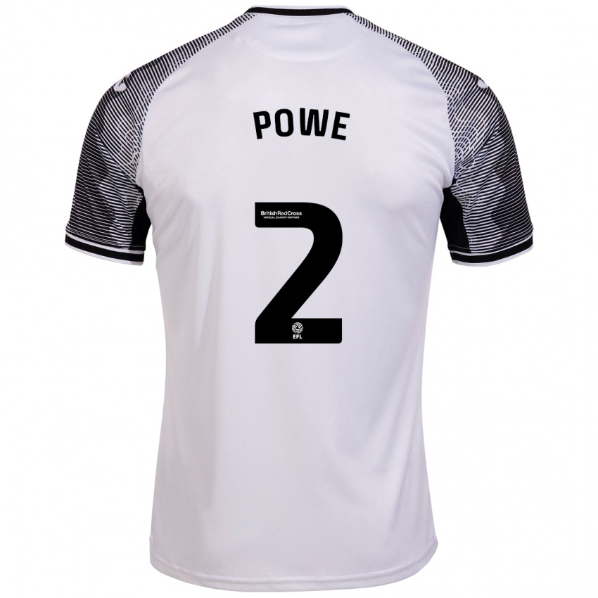 Kinder Alicia Powe #2 Weiß Heimtrikot Trikot 2023/24 T-Shirt