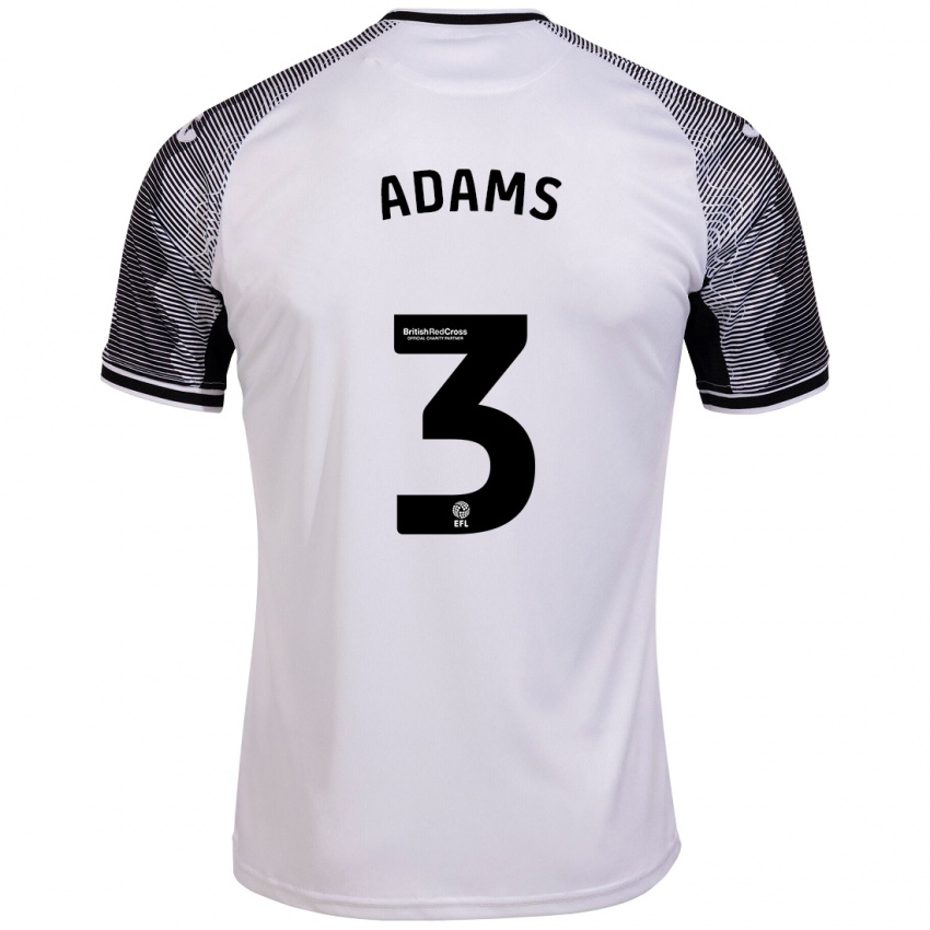 Kinder Sarah Adams #3 Weiß Heimtrikot Trikot 2023/24 T-Shirt