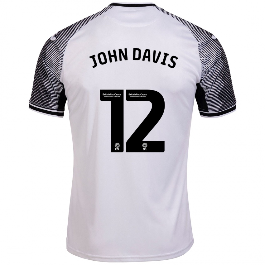 Kinder Stacey John-Davis #12 Weiß Heimtrikot Trikot 2023/24 T-Shirt