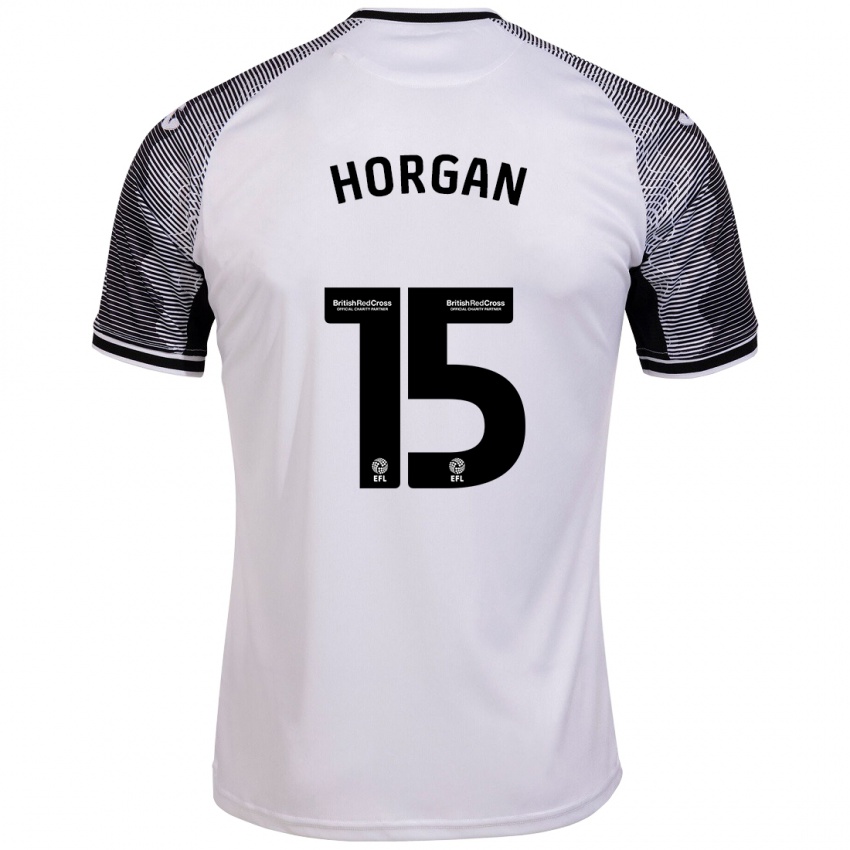 Kinder Gwenan Horgan #15 Weiß Heimtrikot Trikot 2023/24 T-Shirt