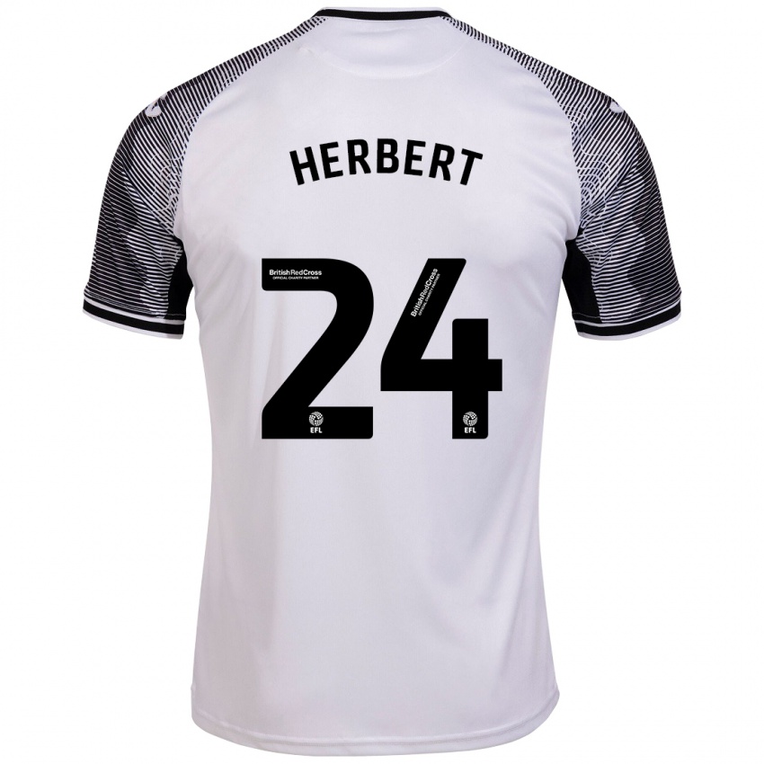 Kinder Chelsea Herbert #24 Weiß Heimtrikot Trikot 2023/24 T-Shirt