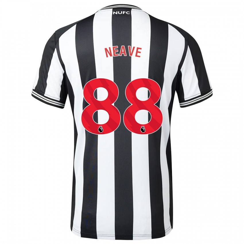 Kinder Sean Neave #88 Schwarz-Weiss Heimtrikot Trikot 2023/24 T-Shirt