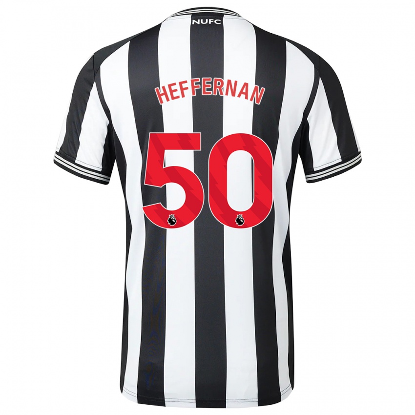 Kinder Cathal Heffernan #50 Schwarz-Weiss Heimtrikot Trikot 2023/24 T-Shirt