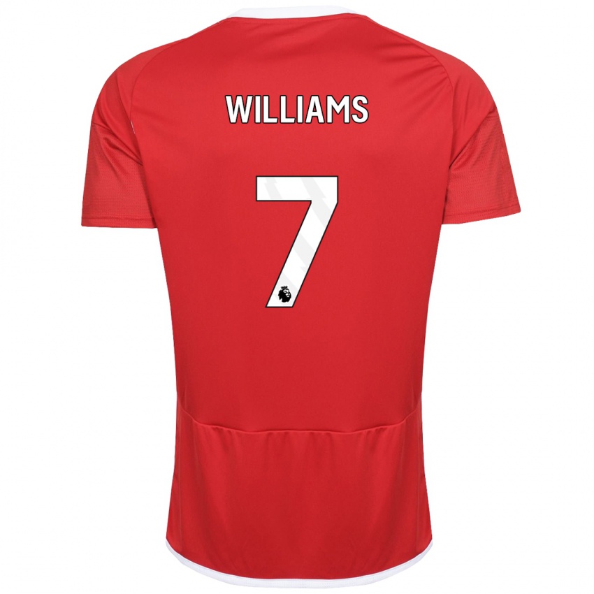 Kinder Neco Williams #7 Rot Heimtrikot Trikot 2023/24 T-Shirt