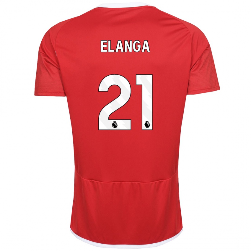 Kinder Anthony Elanga #21 Rot Heimtrikot Trikot 2023/24 T-Shirt