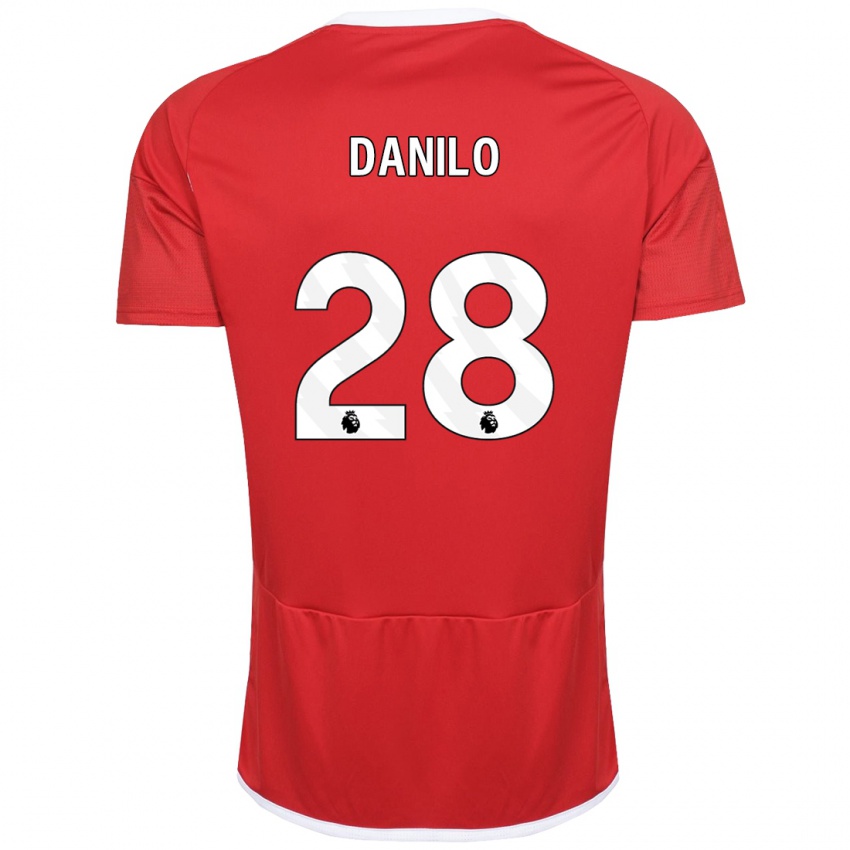 Kinder Danilo #28 Rot Heimtrikot Trikot 2023/24 T-Shirt