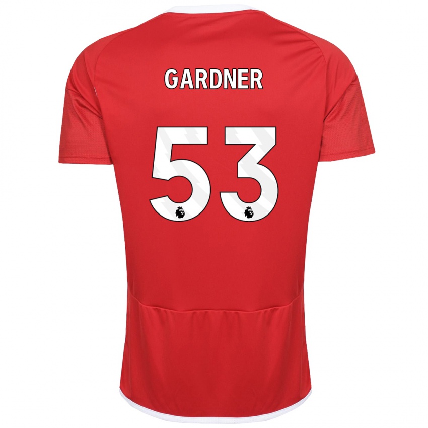 Kinder Joe Gardner #53 Rot Heimtrikot Trikot 2023/24 T-Shirt