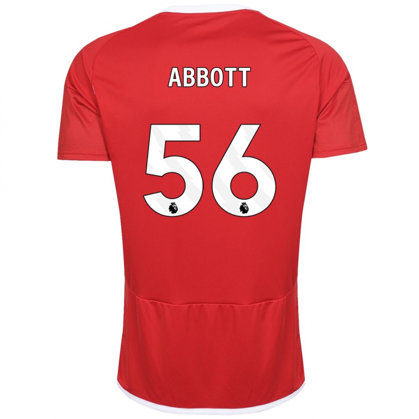 Kinder Zach Abbott #56 Rot Heimtrikot Trikot 2023/24 T-Shirt