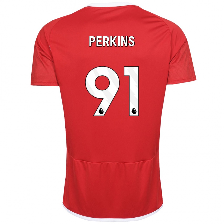 Kinder Jack Perkins #91 Rot Heimtrikot Trikot 2023/24 T-Shirt