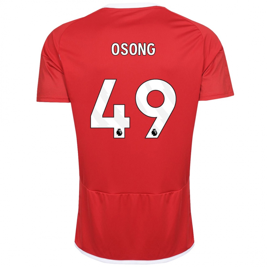 Kinder Detlef Esapa Osong #49 Rot Heimtrikot Trikot 2023/24 T-Shirt