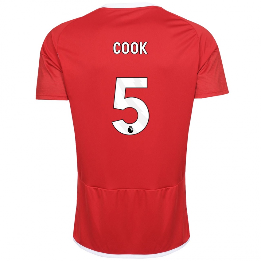 Kinder Olivia Cook #5 Rot Heimtrikot Trikot 2023/24 T-Shirt