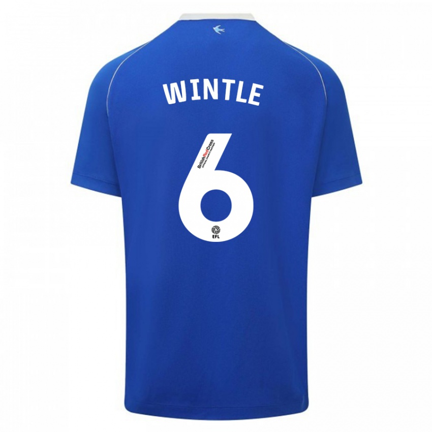 Kinder Ryan Wintle #6 Blau Heimtrikot Trikot 2023/24 T-Shirt