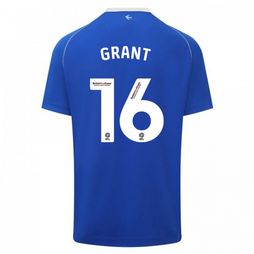 Kinder Karlan Grant #16 Blau Heimtrikot Trikot 2023/24 T-Shirt