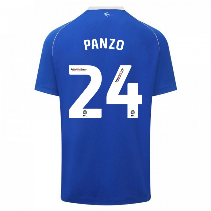 Kinder Jonathan Panzo #24 Blau Heimtrikot Trikot 2023/24 T-Shirt