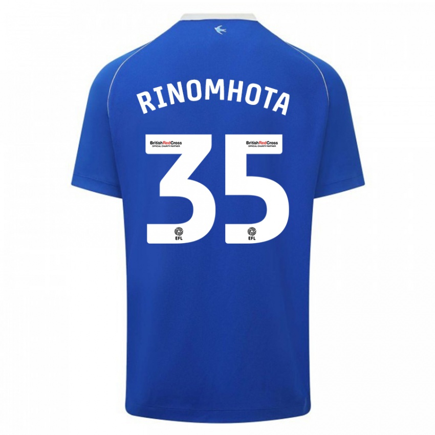 Kinder Andy Rinomhota #35 Blau Heimtrikot Trikot 2023/24 T-Shirt