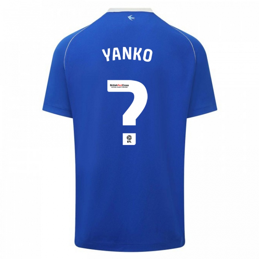 Kinder Nativ Yanko #0 Blau Heimtrikot Trikot 2023/24 T-Shirt