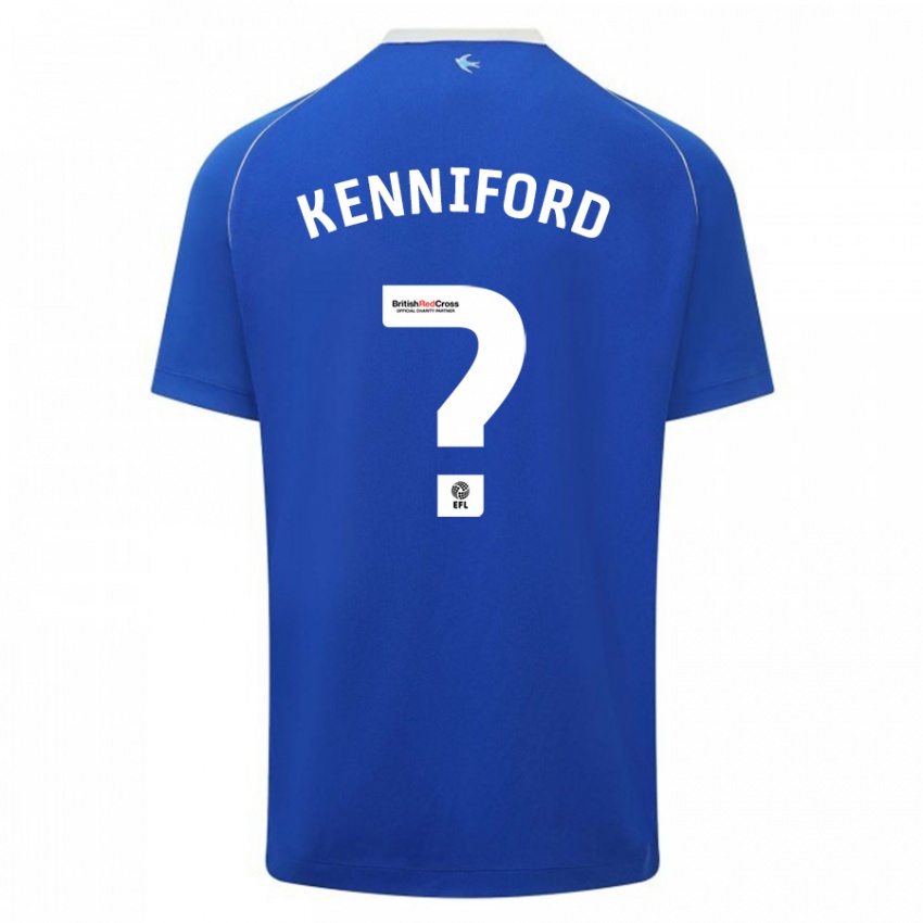 Kinder Kyle Kenniford #0 Blau Heimtrikot Trikot 2023/24 T-Shirt