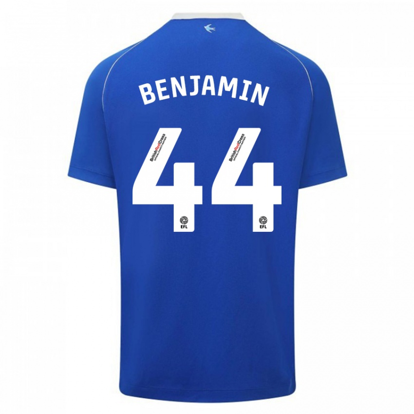 Kinder Xavier Benjamin #44 Blau Heimtrikot Trikot 2023/24 T-Shirt