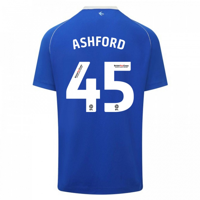 Kinder Cian Ashford #45 Blau Heimtrikot Trikot 2023/24 T-Shirt