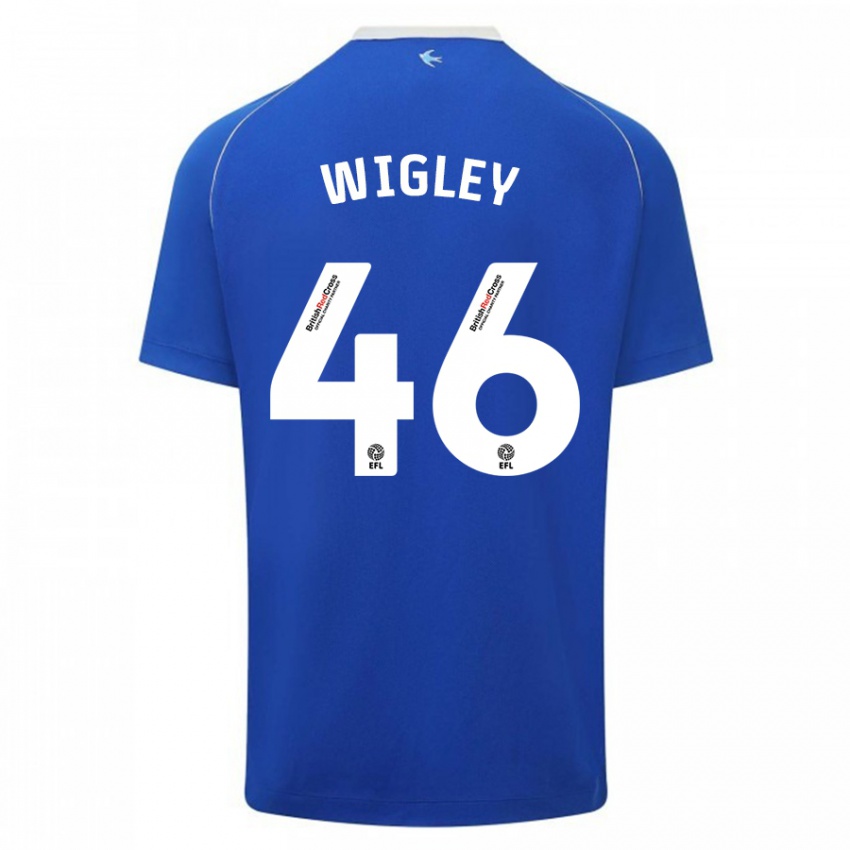 Kinder Morgan Wigley #46 Blau Heimtrikot Trikot 2023/24 T-Shirt