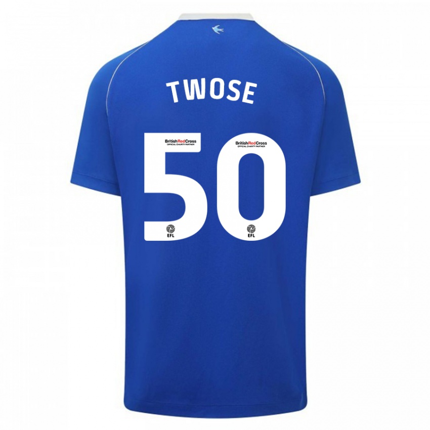 Kinder Cody Twose #50 Blau Heimtrikot Trikot 2023/24 T-Shirt