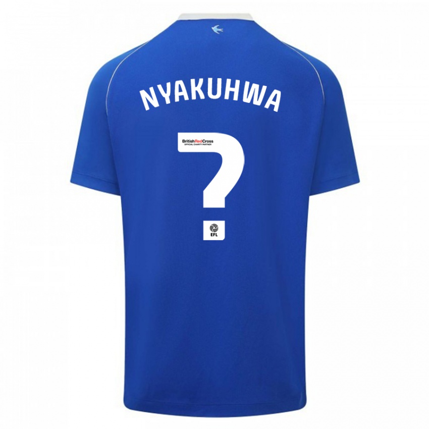 Kinder Tanatswa Nyakuhwa #0 Blau Heimtrikot Trikot 2023/24 T-Shirt