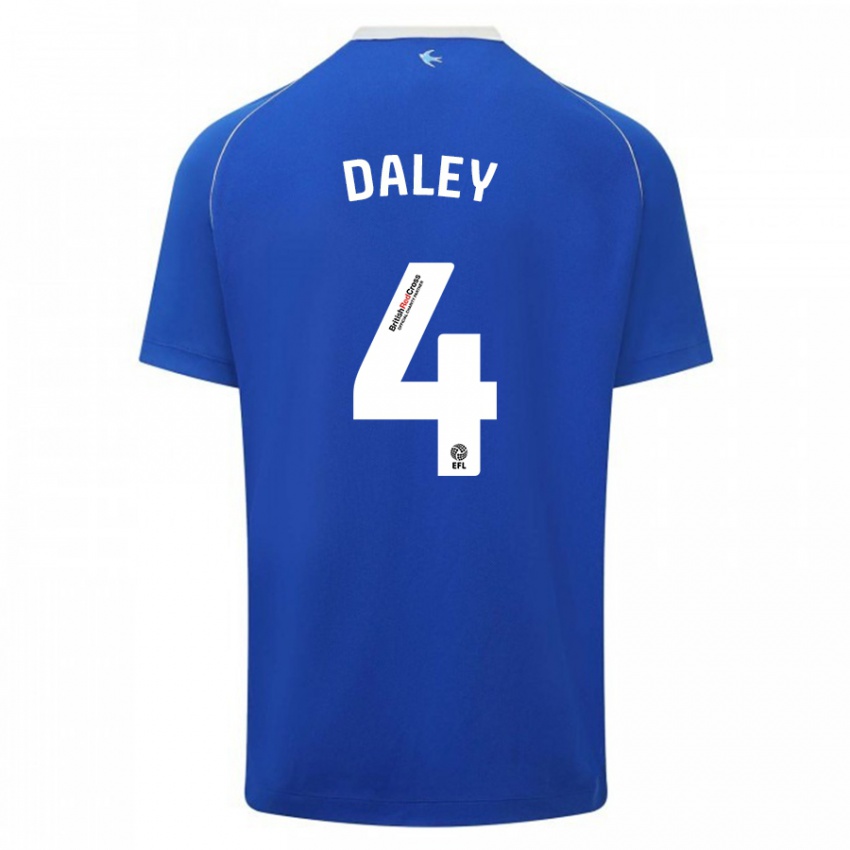 Kinder Hannah Daley #4 Blau Heimtrikot Trikot 2023/24 T-Shirt