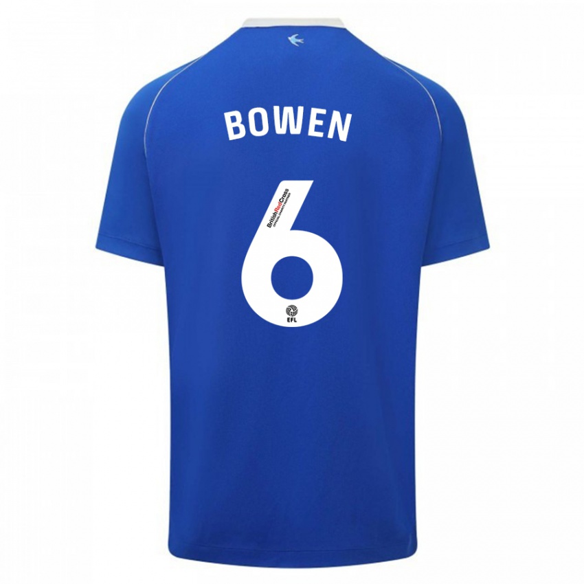 Kinder Megan Bowen #6 Blau Heimtrikot Trikot 2023/24 T-Shirt