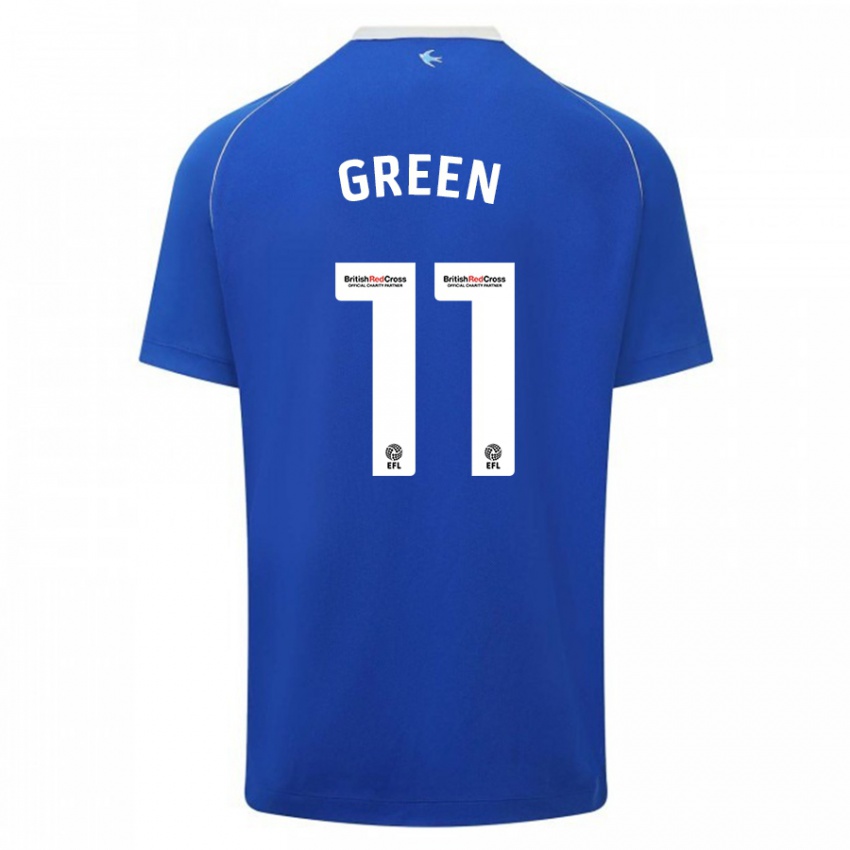 Kinder Danielle Green #11 Blau Heimtrikot Trikot 2023/24 T-Shirt