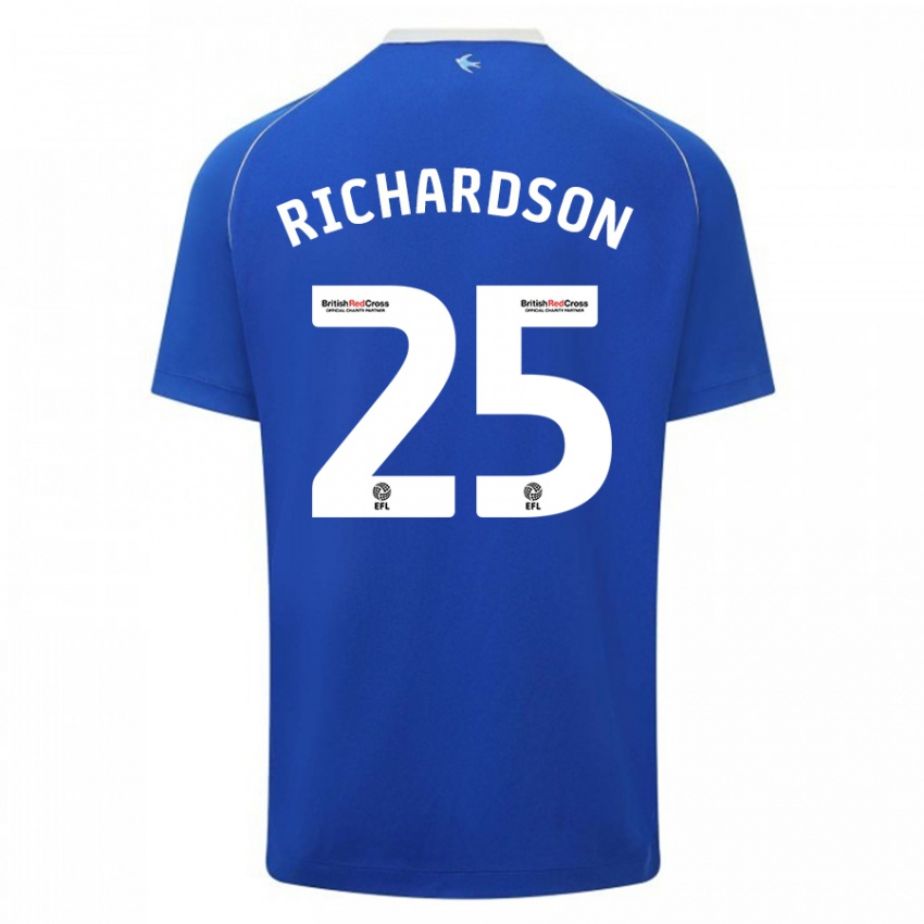 Kinder Tija Richardson #25 Blau Heimtrikot Trikot 2023/24 T-Shirt